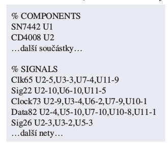 Formát IPC-D-356 ve zkratce 1